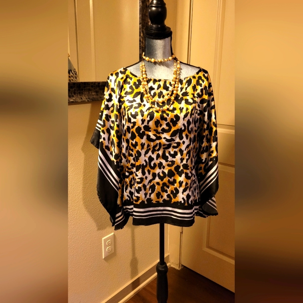 Tiger Print Ladies Blouse